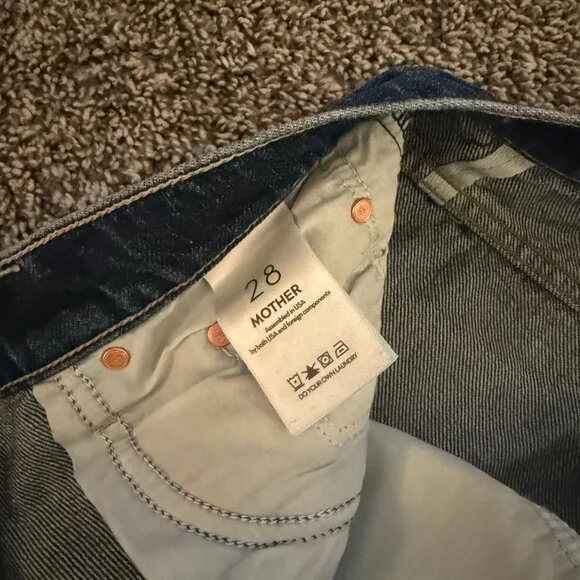 MOTHER “HALF PIPE ANKLE” *WASH: DID YOU BRING ME ANYTHING *SIZE 28 *EUC* $268.00 - Picture 13 of 14